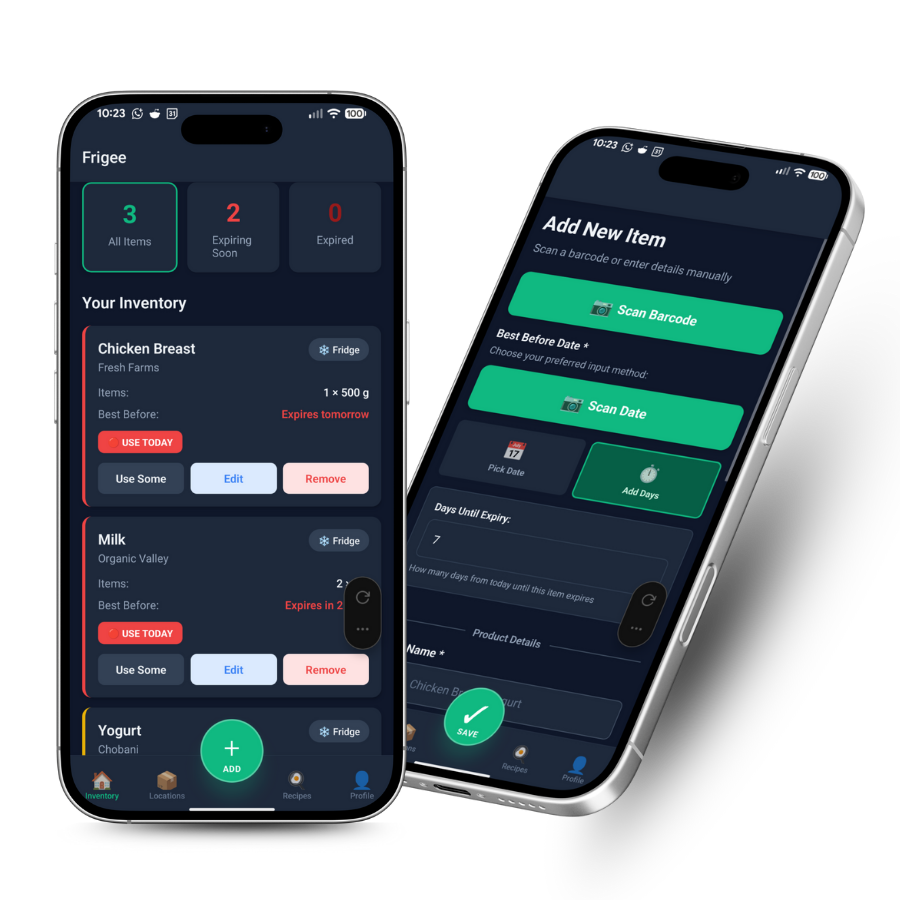 Frigee app preview